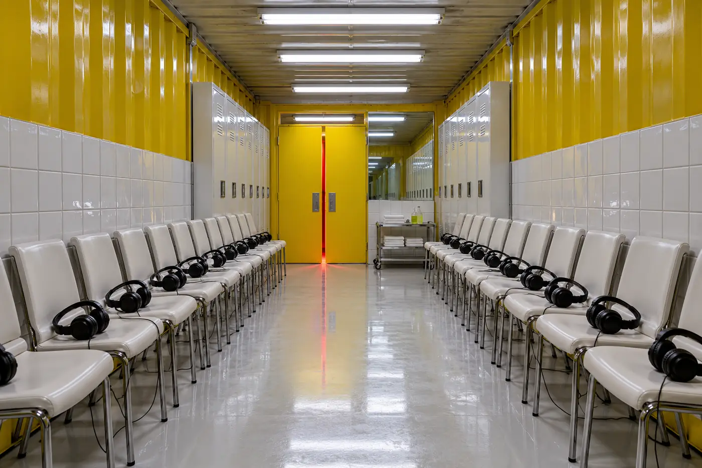 MOULT yellow clinical listening room